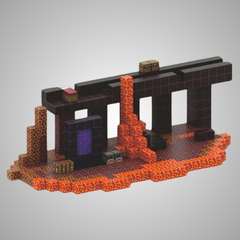Refúgio Lava (Ref. T035) - 480 PEÇAS - Blocos Magnéticos Magnecraft