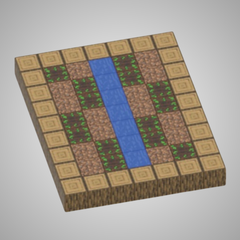 Fazenda de Cultivo (Ref. T047) - 63 PEÇAS - Blocos Magnéticos Magnecraft