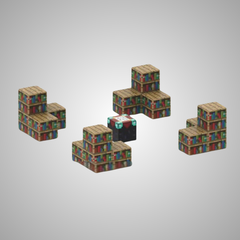 Biblioteca Encantada (Ref. T046) -17 PEÇAS - Blocos Magnéticos Magnecraft