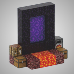 Portal do Nether (Ref. T043) - 32 PEÇAS - Blocos Magnéticos Magnecraft