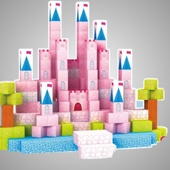 Castelo Encantado de Princesa- 100 peças - Blocos Magnéticos Magnecraft