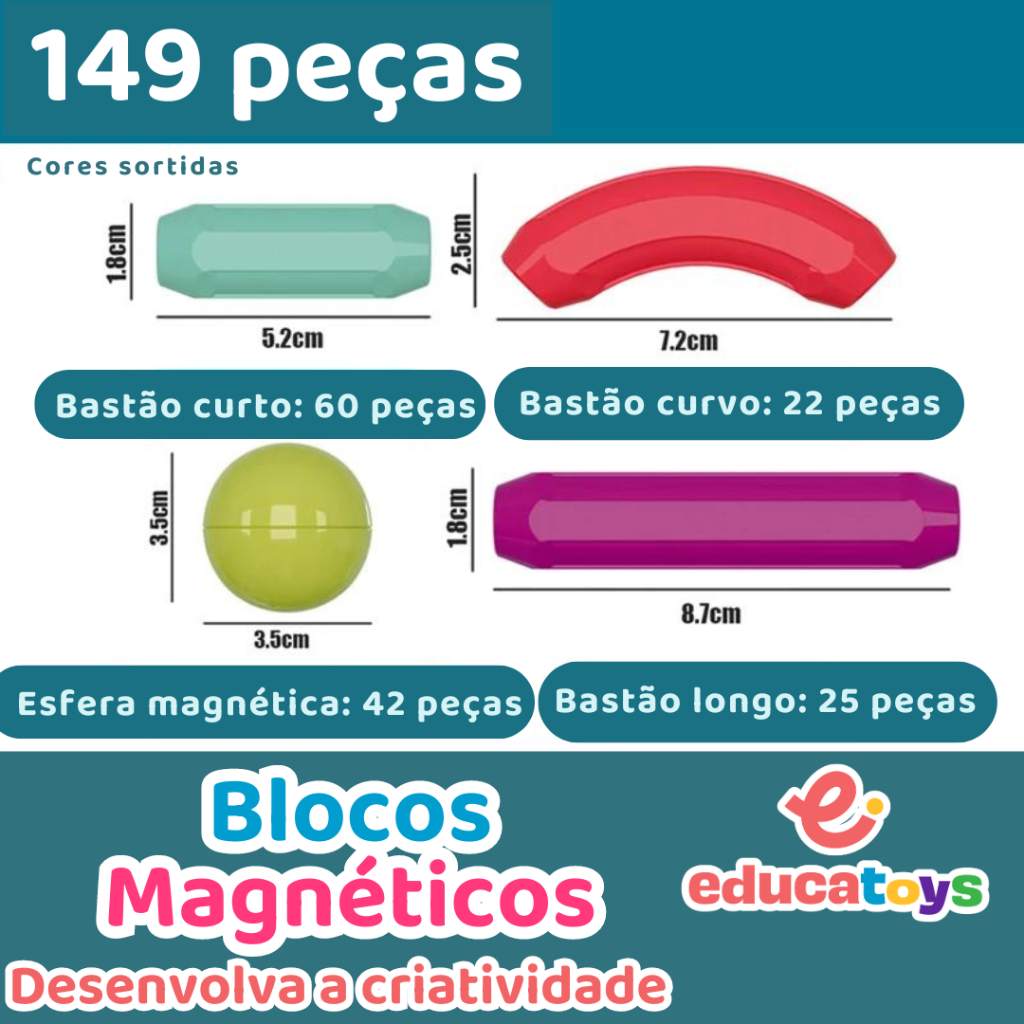 Blocos Magnéticos Criativos