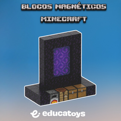 Portal Místico (Ref. T034) - 32 PEÇAS - Blocos Magnéticos Minecraft