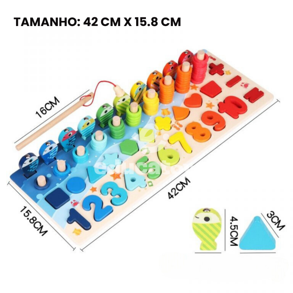 Encaixe de Matemática Montessori